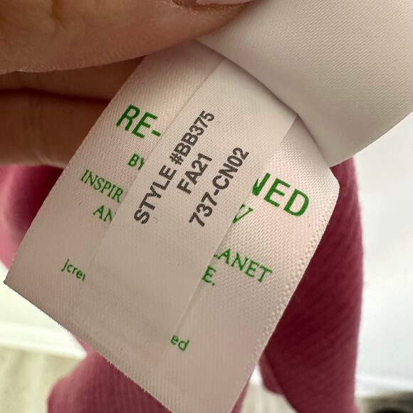 J.Crew Collared merino wool sweater-dress in Pink #BB375 size medium long sleeve - Picture 5 of 11